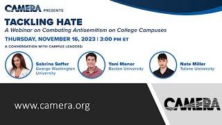 Tackling Hate A Webinar on Combating Antisemitism on College Campuses