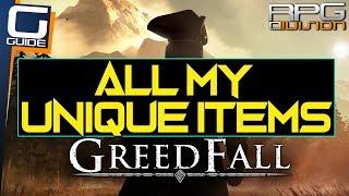 GREEDFALL - Unique Armor Sets, Weapons and Necklaces