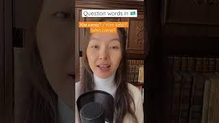 The most useful question words in Kazakh language