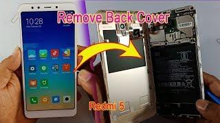 How to Remove Xiomi Redmi 5 Back Cover ??