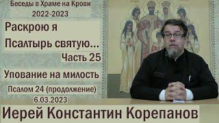 "Раскрою я Псалтырь святую..."  Часть 25.  Цикл бесед иерея Константина Корепанова (06.03.2023)