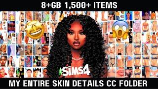 My Entire Sims 4 Skin Details CC Folder Pt.1 | MyraviahTheSimmer | CC Folder Series