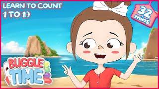 1/2 HOUR of  UNIQUE Counting songs for Kids and Toddlers! Educational Empowering Fun!