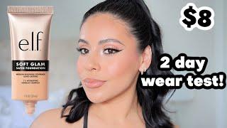 *NEW* $8 e.l.f. Soft Glam Satin Foundation: 2 Day Wear Test