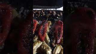 КРЫЛЫШКИ С ПЕРЧИКОМ И ГРИБАМИ !!! ГРИЛЬ БАРБЕКЮ !!!