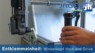 Entspannung des Bits nach Verbeißen: Winkelkopf Hold & Drive + Entklemmeinheit