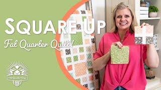 An Intricate but Easy Quilt! Just 12 Fat Quarters  Square Up Free Quilt Pattern  Fat Quarter Shop