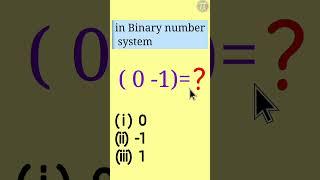 In binary(0-1) is #education #shorts #maths #mathstricks