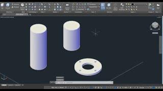 AutoCAD: EXTRUDE and SUBSTRACT IN AUTOCAD THE