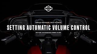 How to Set Automatic Volume Control (AVC) with Skyline OS | 2024 Harley-Davidson Street Glide