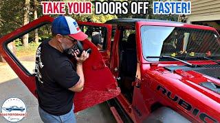 Make taking the doors off your Wrangler a breeze with $15 Stainless steel door hinge pins!