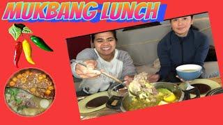 Mukbang lunch (BULALO)