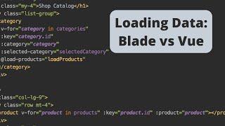 Demo: Loading Products with Laravel Blade vs Vue.js