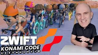 SECRET ZWIFT Konami Code // Hidden on the Zwift RIDE