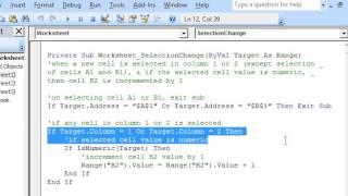 Worksheet Selection Change Event in Excel VBA