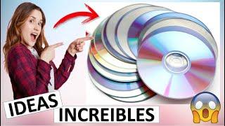 5 IDEAS GENIALES CON CDS || MANUALIDADES FÁCILES Y RÁPIDAS CON RECICLAJE