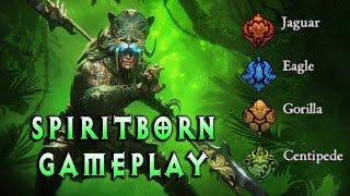 SPIRITBORN: 30min Gameplay | All Spirits archetype