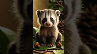 Unbelievable Badger Facts: Nature's Fearless Diggers  #animalshorts #animalsounds #animals