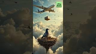 A dove builds its nest in the clouds New Story Zs Studio Ai #shortsvideo #viralvideo