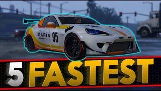 5 FASTEST CARS IN GTA Online!