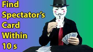 CTT 35 - Find Spectator's Card Within 10 Seconds, Easy Card Trick Tutorial