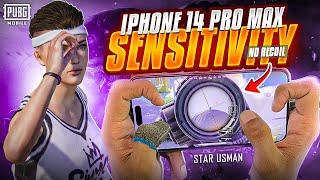 Iphone 14 pro max pubg sensitivity| Best Sensitivity & Settings For Pubg| Best sensitivity for pubg