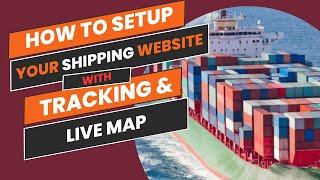 Complete Courier website setup - How to Setup your shipping website with Tracking & Live Map