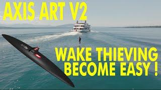 AXIS ART V2 999 - Wake thieving from Nyon to Coppet behind CGN boat "Lausanne"