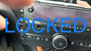 How to unlock a radio on Gm Cars without any special tool Easy fix