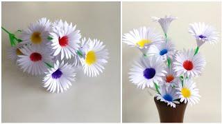 Beautiful Flowers Making With Paper | DIY | Paper Flowers Making | Home Decor | Paper Craft