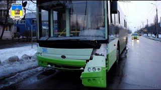 Черкаський тролейбус- Богдан Т70117 №381, ДТП 05.02.2016 / Cherkasy trolleybus- Bogdan T70117 №381