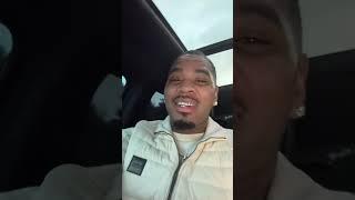 Kevin Gates cruising while on Instagram live.