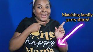 Honest Mom Review of "One Happy Mama" matching family shirt