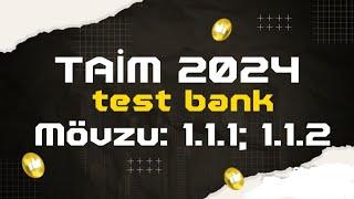 TAIM 2024 test bank. 1.1.1. Kurikulum nədir? 1.1.2. Təhsil qanunu