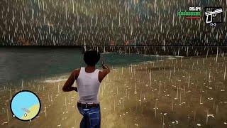 that weird rain effect in GTA San Andreas definitive edition