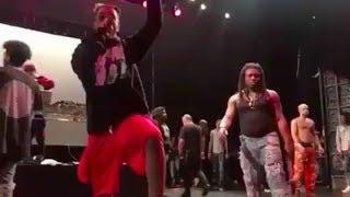 XXXTENTACION ARE SAYING "F*CK ROB STONE!" ON STAGE AFTER GETTING KNOCKED OUT BY ROB STONE´S CREW