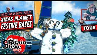 No Man's Sky Base Tours - Festive Xmas Winter Planet - NMSA 905 Hub - Captain Steve Plays NMS 2024