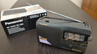 Unboxing Panasonic RF-3500 GX500 portable FM, LW, MW, SW radio receiver