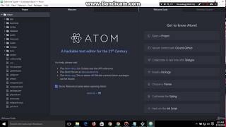 how  to open atom with project by command prompt | laravel | path change