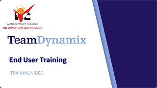 TDX End User Training