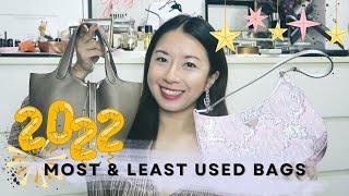 MOST & LEAST USED BAGS 2022 | FLUFFEDUPFLAIR