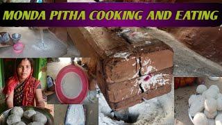 MONDA PITHA COOKING // AND EATING #SASMITA MANOJ VLOGS  #manojvlogs  #sasmitavlogs #viralshorts