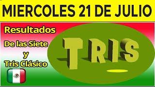 Sorteo Tris de las Siete y Tris Clásico del Miércoles 21 de Julio del 2021. 