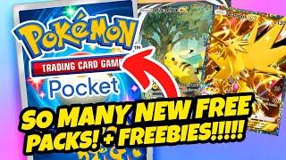 *BREAKING NEWS* SO MANY NEW FREE PACKS & LOTS OF NEW FREEBIES! RUN & GET IT NOW! (Pokemon Pocket TCG