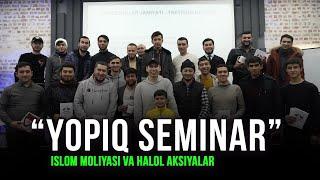 HALOL INVESTITSIYA SEMINAR