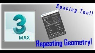 3dsMax 2018 Duplicating Along Splines (Spacing Tool)