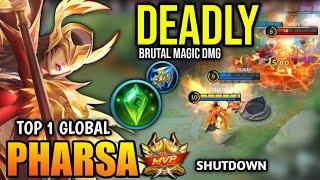 PHARSA BEST BUILD 2023 | TOP GLOBAL PHARSA GAMEPLAY | MOBILE LEGENDS