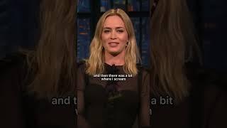 Emily Blunt on parenting, Super Bowl party Sethmeyers latenight