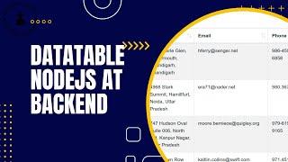 Complete Guide: DataTable Implementation in Node.js & EJS | AJAX Data Fetching Tutorial