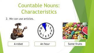 SIXTH GRADE (6-2) - ENGLISH - COUNTABLE AND UNCOUNTABLE NOUNS - EXPLANATION GUIDE # 3